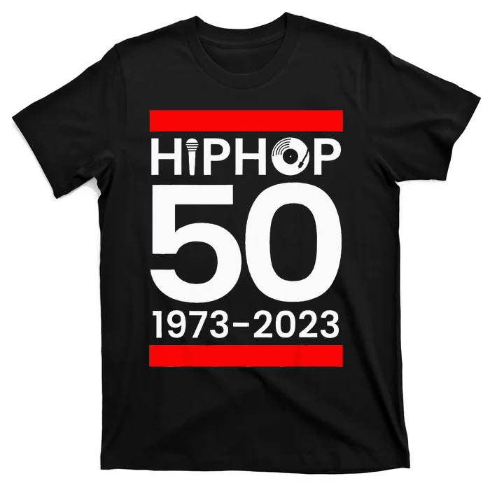 51 Years Hip Hop Vinyl Retro 50th Anniversary Celebration T-Shirt