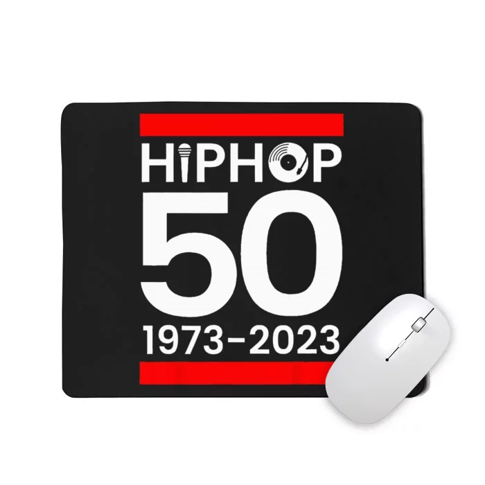 51 Years Hip Hop Vinyl Retro 50th Anniversary Celebration Mousepad