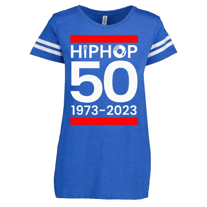 50 Years Hip Hop Retro 50th Anniversary Celebration Enza Ladies Jersey Football T-Shirt