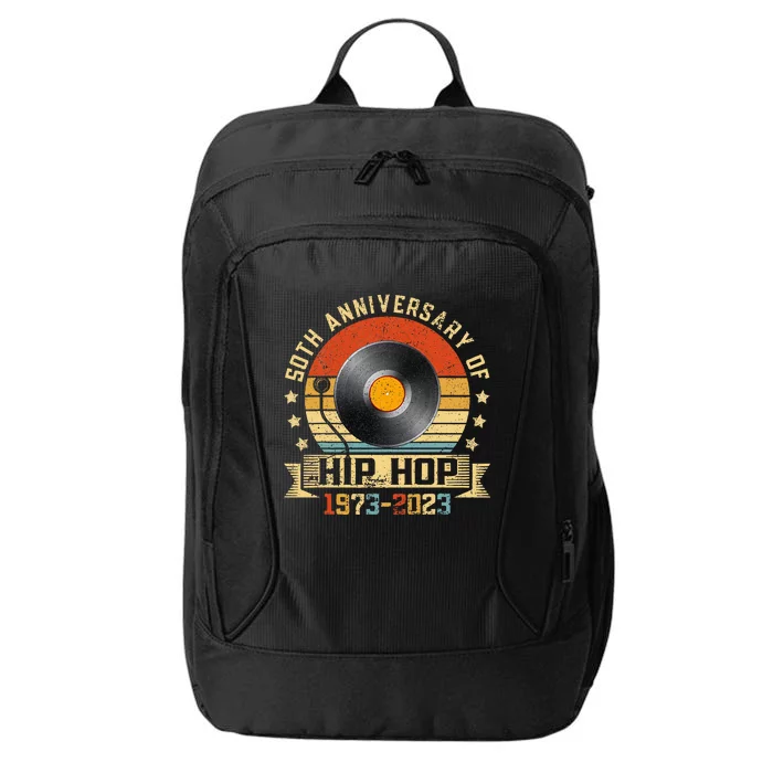 50 Years Hip Hop Vintage Graffiti 50th Anniversary Est. 1973 City Backpack