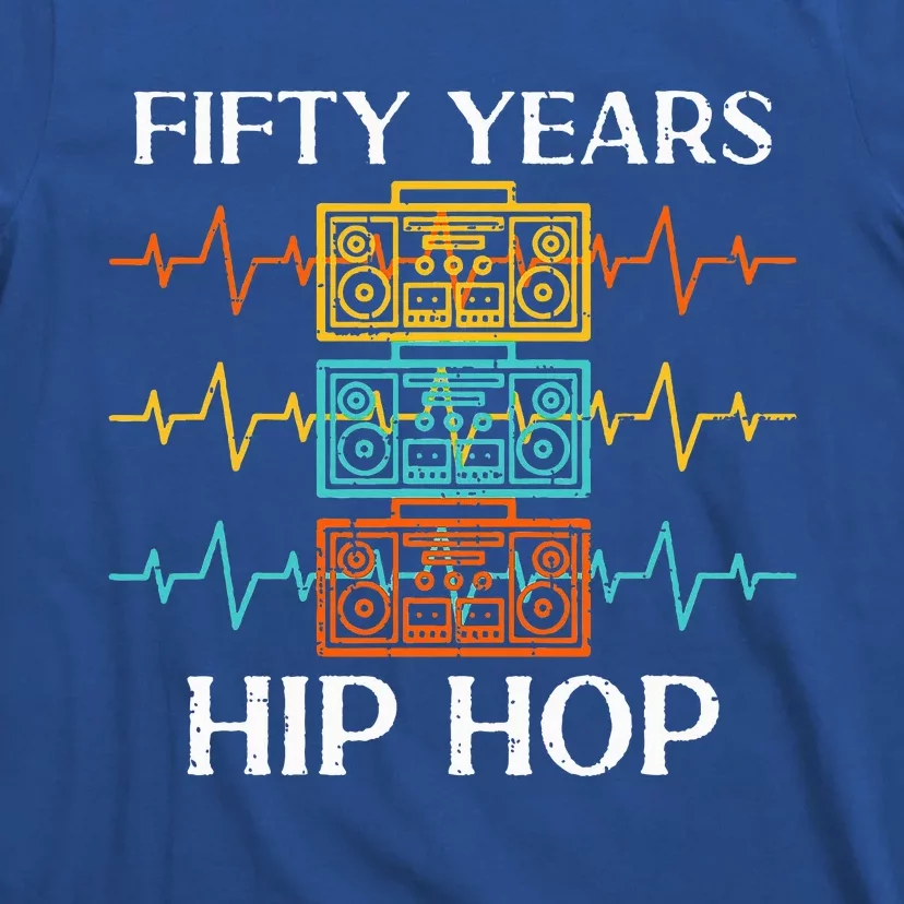 50 Years Hip Hop Vinyl Retro 50th Anniversary Celebration T-Shirt