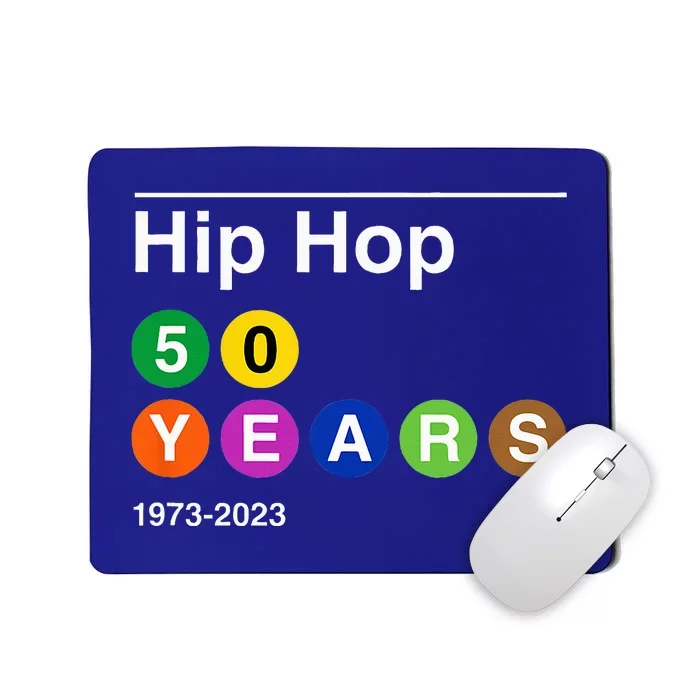 50 Years Of Hip Hop 50th Anniversary Retro Mousepad