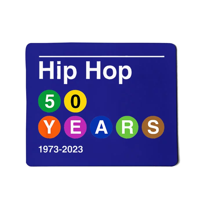 50 Years Of Hip Hop 50th Anniversary Retro Mousepad