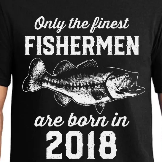 5 Year Old Fisherman Fishing 2018 5th Birthday Pajama Set