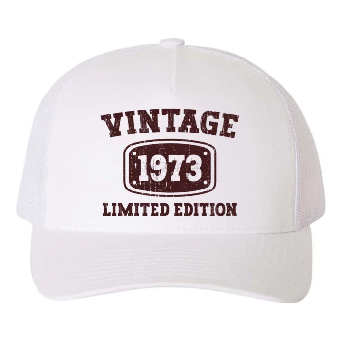 50 Year Old Vintage 1973 Happy 50th Birthday Gifts Yupoong Adult 5-Panel Trucker Hat