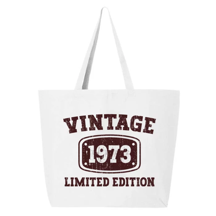 50 Year Old Vintage 1973 Happy 50th Birthday Gifts 25L Jumbo Tote