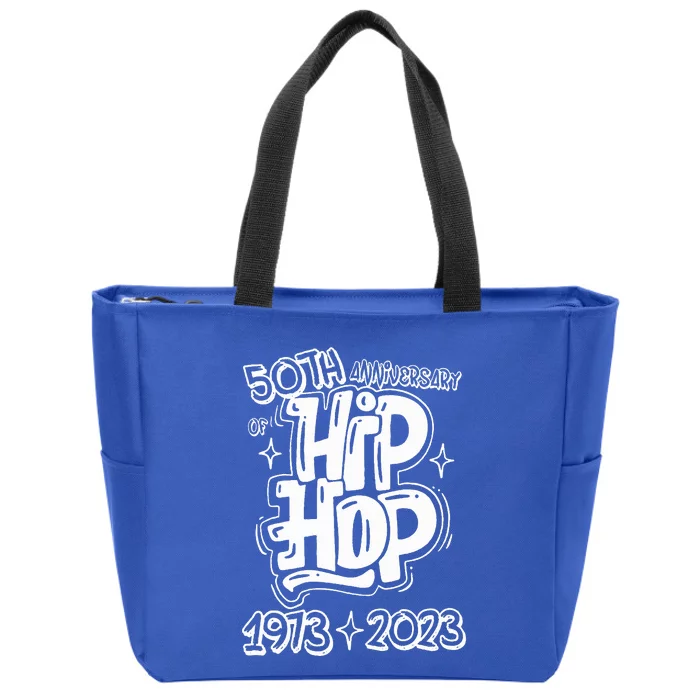 50 Years Old 50th Anniversary Of Hip Hop Graffiti Hip Hop Zip Tote Bag