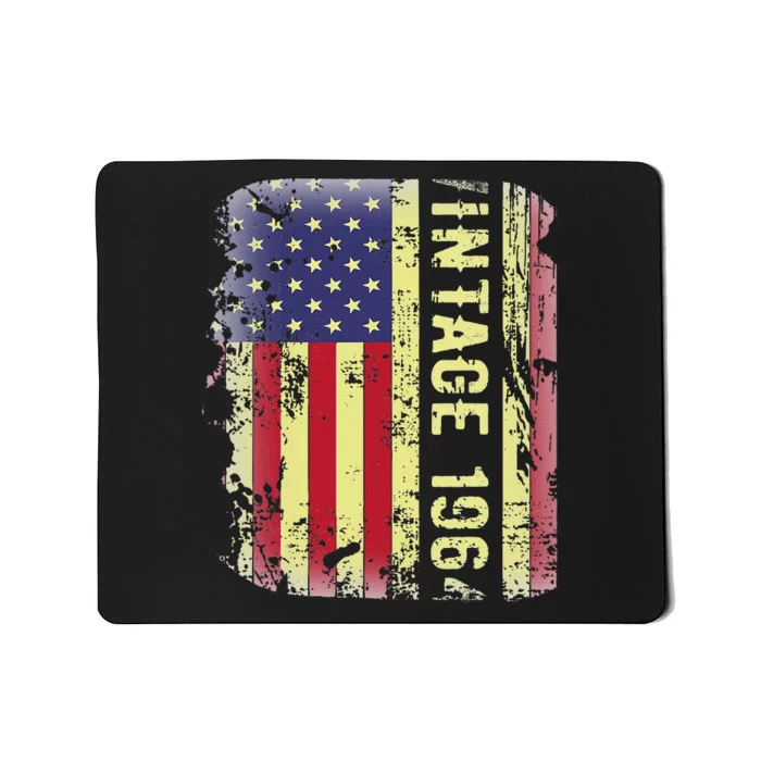 59 Year Old Gifts Vintage 1964 American Flag 59th Birthday Mousepad