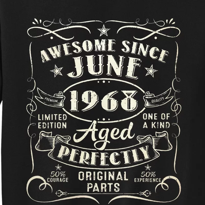 55 Year Old Awesome Since June 1968 55th Birthday Sweatshirt