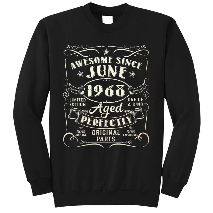 55 Year Old Awesome Since June 1968 55th Birthday Sweatshirt