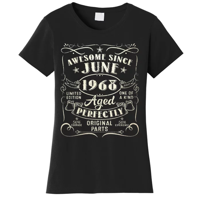 55 Year Old Awesome Since June 1968 55th Birthday Women's T-Shirt