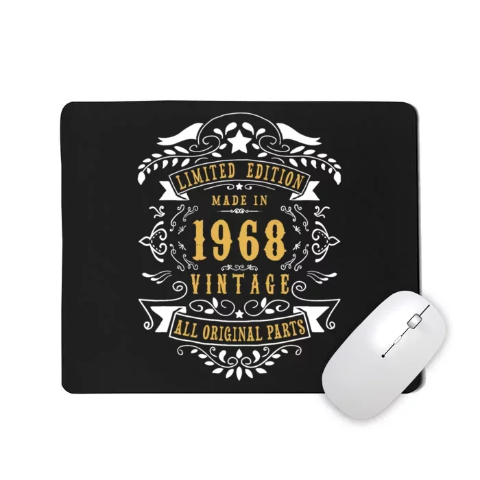 55 Years Old 55th Birthday Made Born in 1968 Idea Mousepad