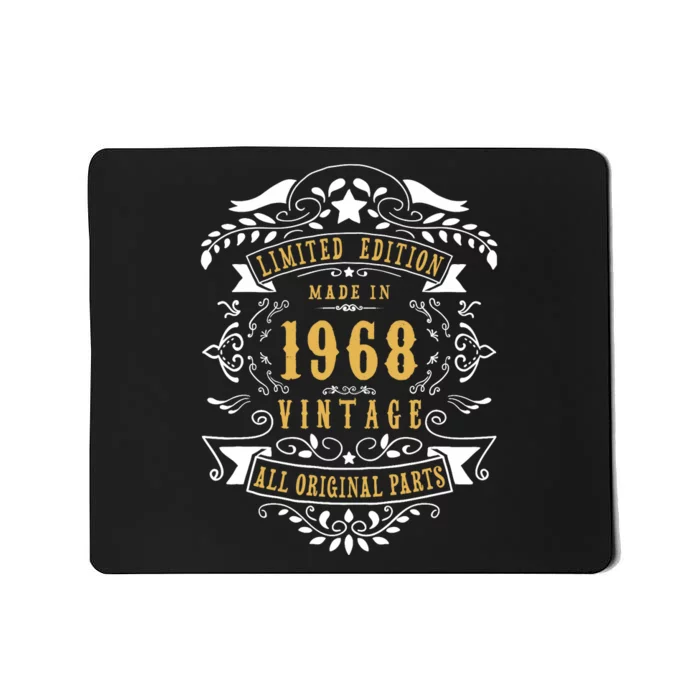 55 Years Old 55th Birthday Made Born in 1968 Idea Mousepad