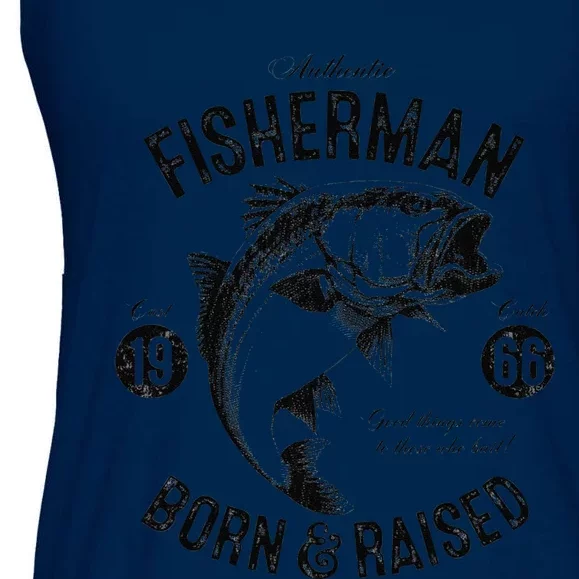 57 Year Old Fisherman Fishing 1966 57th Birthday Cute Ladies Essential Flowy Tank