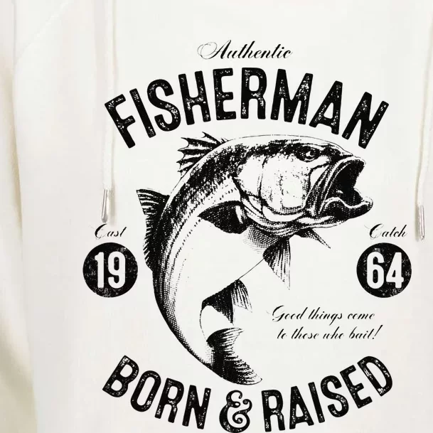 59 Year Old Fisherman Fishing 1964 59th Birthday Gift Womens Funnel Neck Pullover Hood