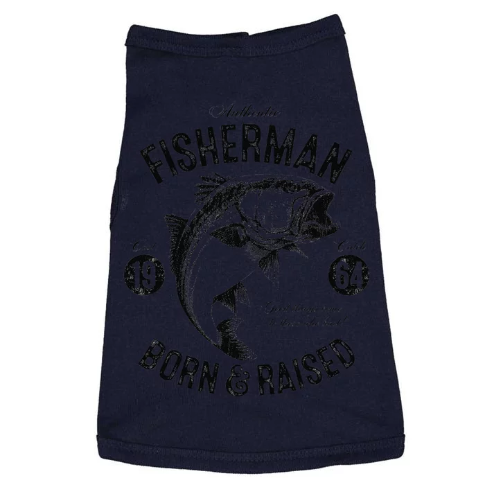 59 Year Old Fisherman Fishing 1964 59th Birthday Gift Doggie Tank