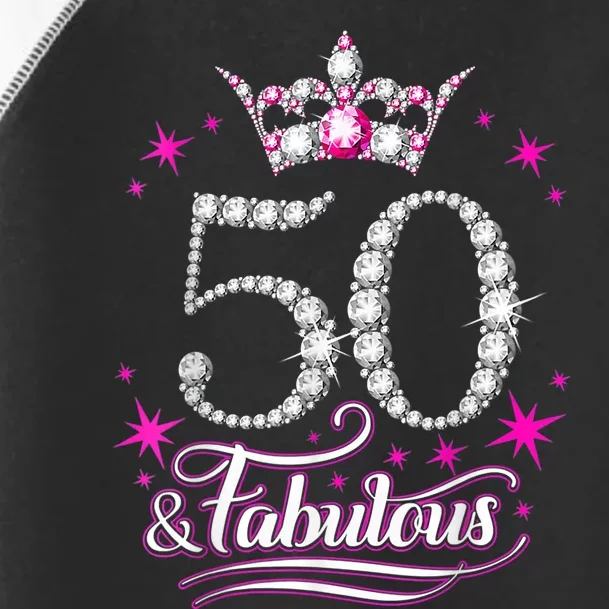 50 Years Old Gifts 50 & Fabulous Since 1973 50th Birthday Toddler Fine Jersey T-Shirt