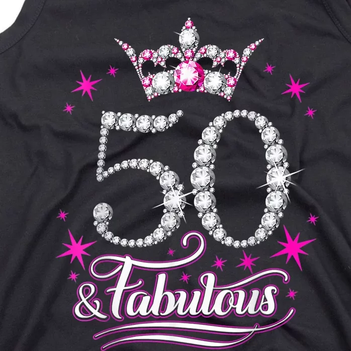 50 Years Old Gifts 50 & Fabulous Since 1973 50th Birthday Tank Top