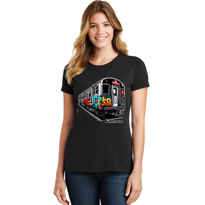 50 Years Of Hiphop Bronx Graffiti 50th Anniversary Women's T-Shirt