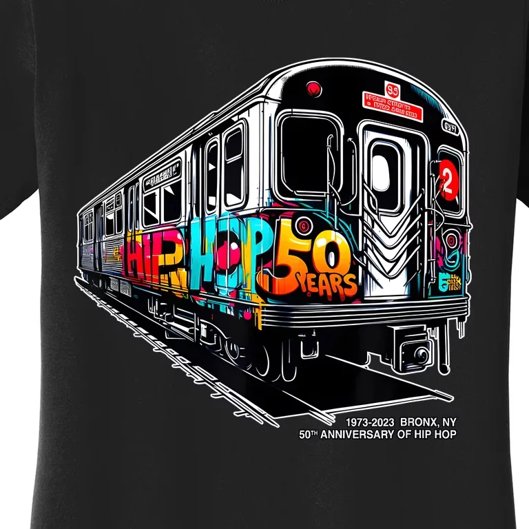 50 Years Of Hiphop Bronx Graffiti 50th Anniversary Women's T-Shirt