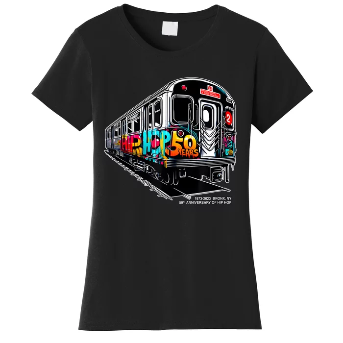 50 Years Of Hiphop Bronx Graffiti 50th Anniversary Women's T-Shirt