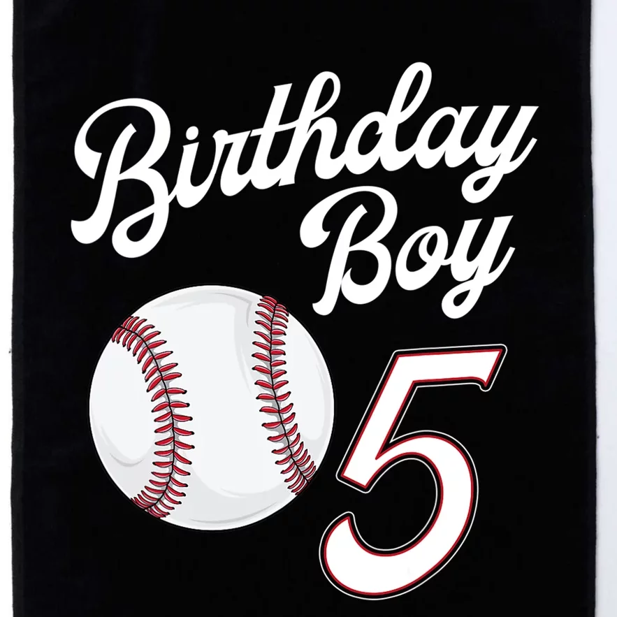 5 Years Old Baseball Themed 5th Birthday Party Sports Platinum Collection Golf Towel