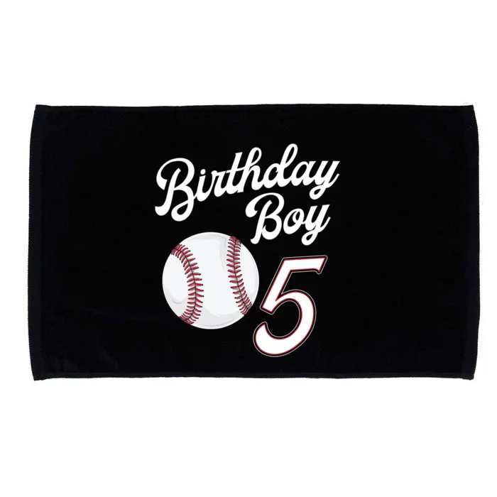 5 Years Old Baseball Themed 5th Birthday Party Sports Microfiber Hand Towel