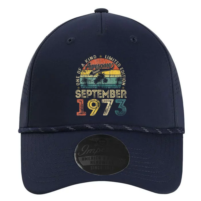 50 Years Old September 1973 Vintage Retro 50th Birthday Performance The Dyno Cap