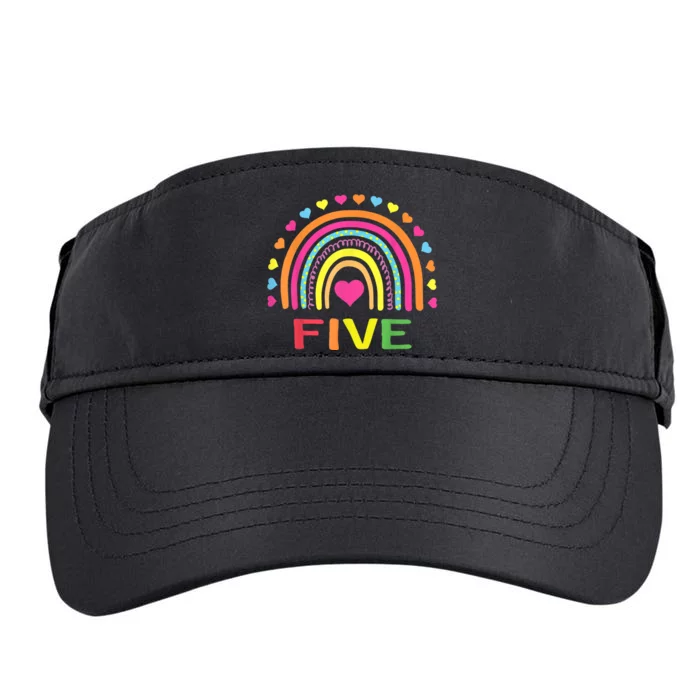 5 Years Old Rainbow 5th Birthday Gift For Girls b.o.y.s K.i.d.s Adult Drive Performance Visor