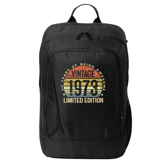 50 Years Old Gift Vintage 1973 50th Birthday Gifts City Backpack