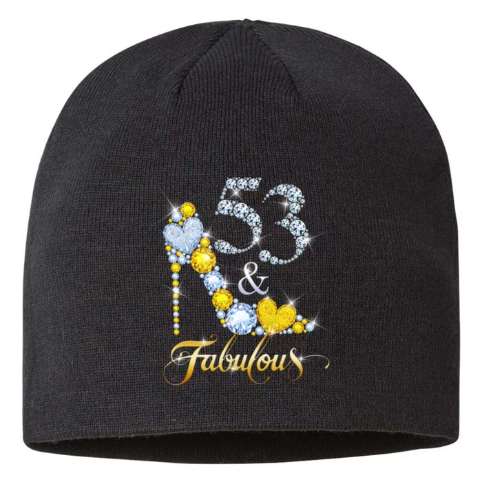 53 years old It's my Birthday 53th Birthday Diamond Crown 8 1/2in Sustainable Knit Beanie