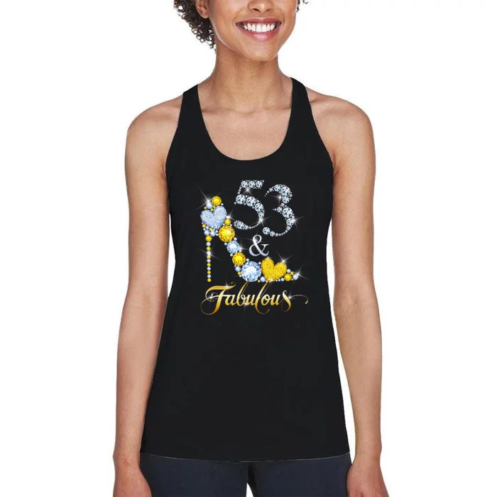 53 years old It's my Birthday 53th Birthday Diamond Crown Women's Racerback Tank