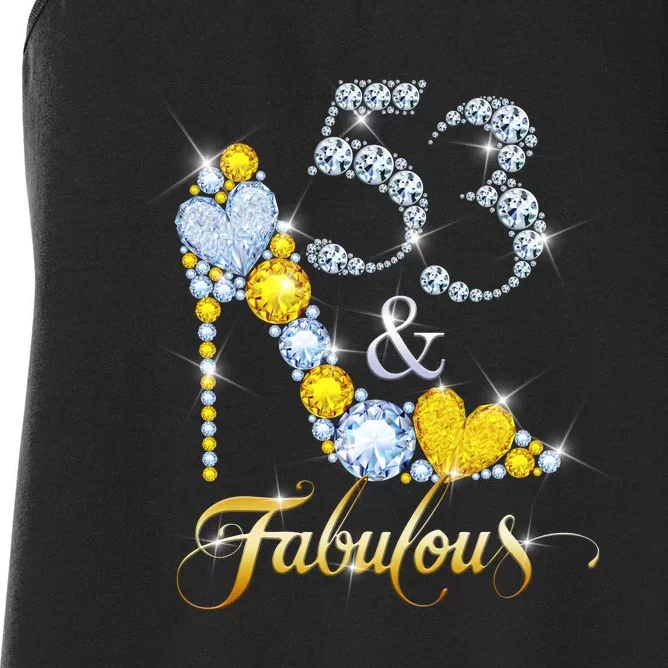 53 years old It's my Birthday 53th Birthday Diamond Crown Women's Racerback Tank