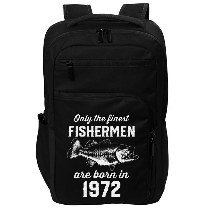 51 Year Old Fishing Fisherman 1972 51st Birthday Impact Tech Backpack