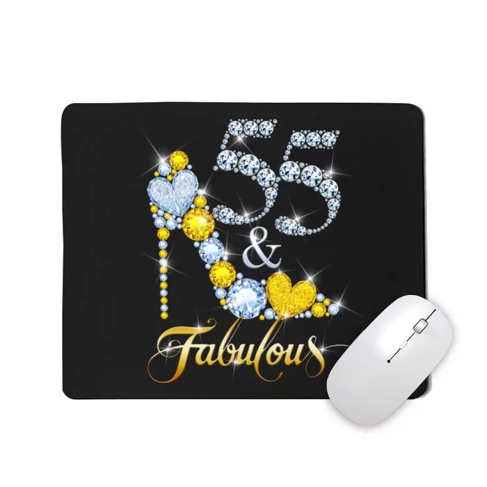 55 years old It's my Birthday 55th Birthday Diamond Crown Mousepad