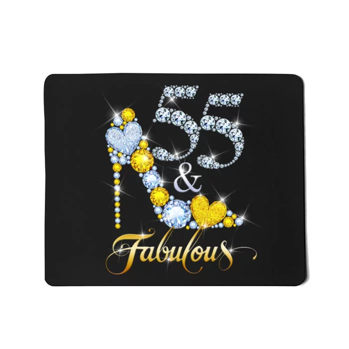 55 years old It's my Birthday 55th Birthday Diamond Crown Mousepad