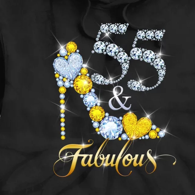 55 years old It's my Birthday 55th Birthday Diamond Crown Tie Dye Hoodie