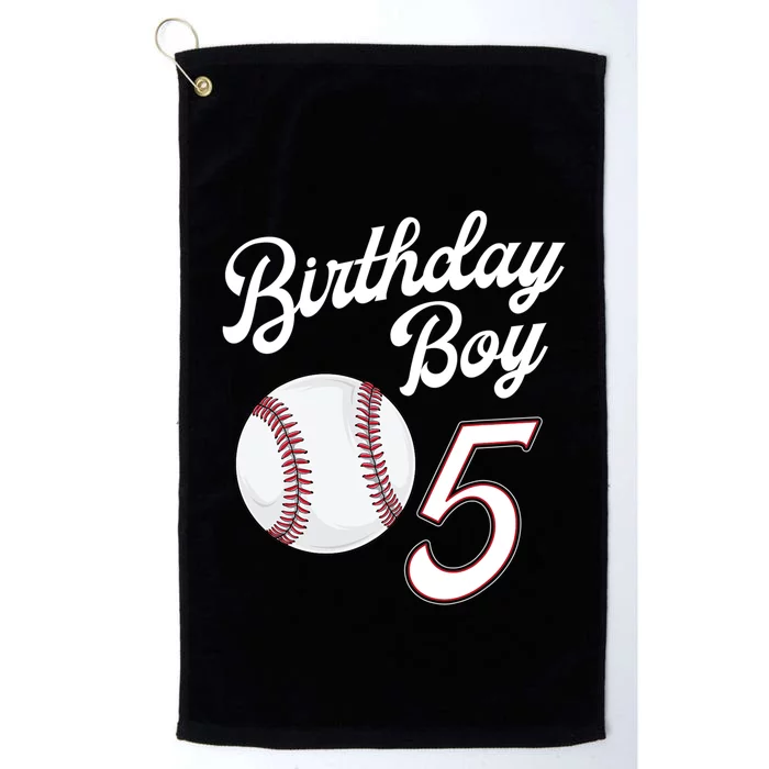 5 Years Old Baseball Themed 5th Birthday Party Sports Platinum Collection Golf Towel