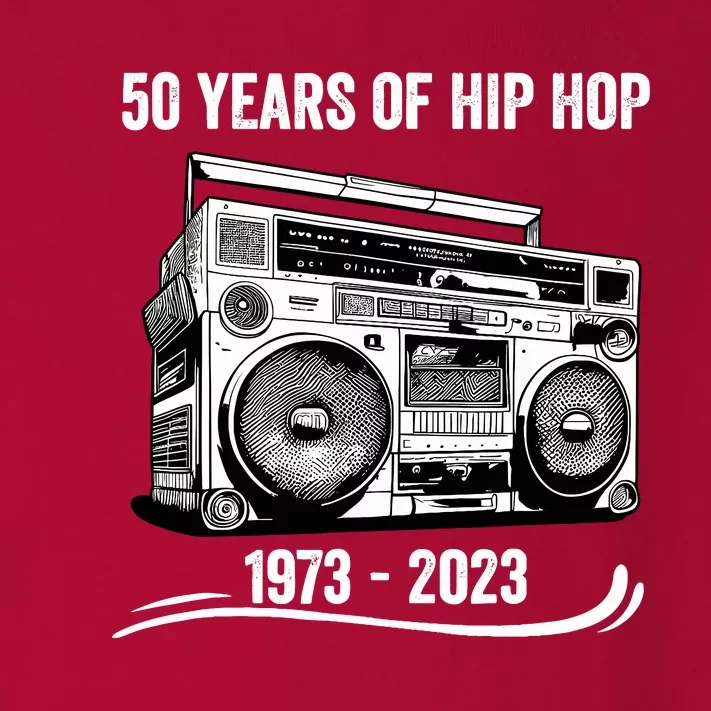 50 Years Of Hip Hop 50th Anniversary Of Rap Toddler Long Sleeve Shirt