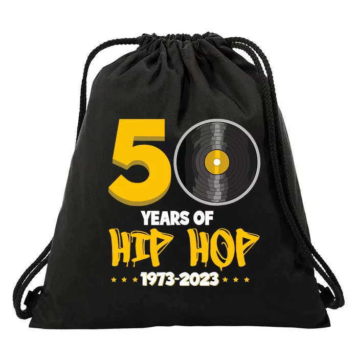 50 Years Of Hip Hop Born 1973 Bronx New York 50 Years Old Drawstring Bag