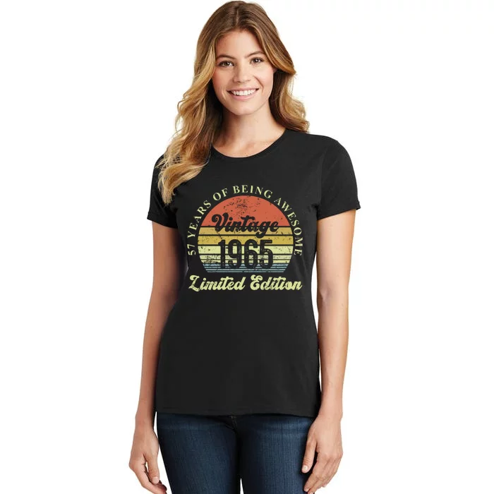 57 Years Of Being Awesome Vintage 1965 Limited Edition Women's T-Shirt