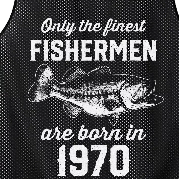 53 Year Old Fishing Fisherman 1970 53rd Birthday Mesh Reversible Basketball Jersey Tank