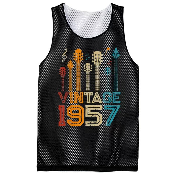 50 Year Old Gifts Vintage 1957s Limited Editions Guitars Mesh Reversible Basketball Jersey Tank