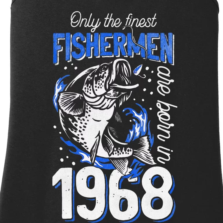 53 Years Old Fishing Fisherman 1968 53rd Birthday Ladies Essential Tank