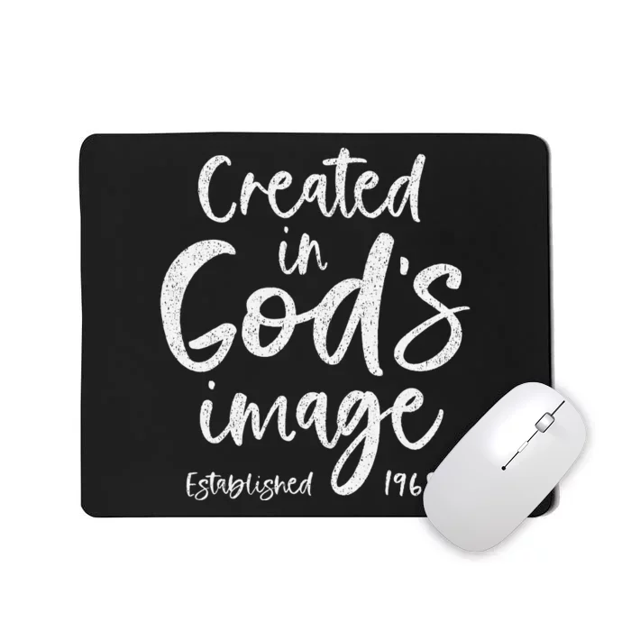 56 Year Old Christian Love Jesus And God 1968 56th Birthday Mousepad