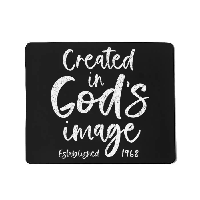 56 Year Old Christian Love Jesus And God 1968 56th Birthday Mousepad