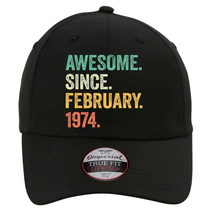 50 Year Old Gifts Awesome Since February 1974 50th Birthday The Original Performance Cap