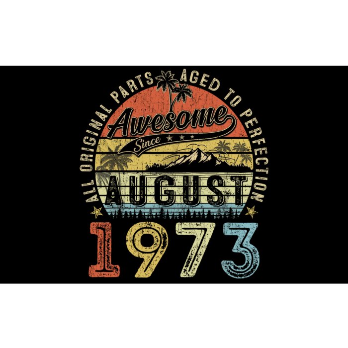 50 Year Old August 1973 Vintage Retro 50th Birthday Gift Bumper Sticker