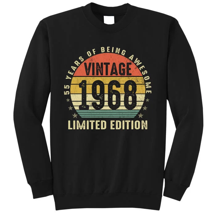 55 Years Of Being Awesome Vintage 1968 Limited Edition Sweatshirt