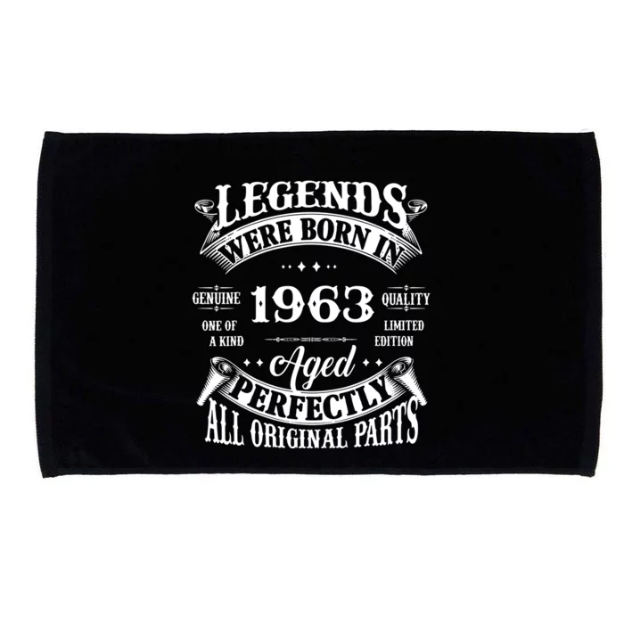 59 Years Old Awesome Since November 1963 59th Birthday Gift Microfiber Hand Towel